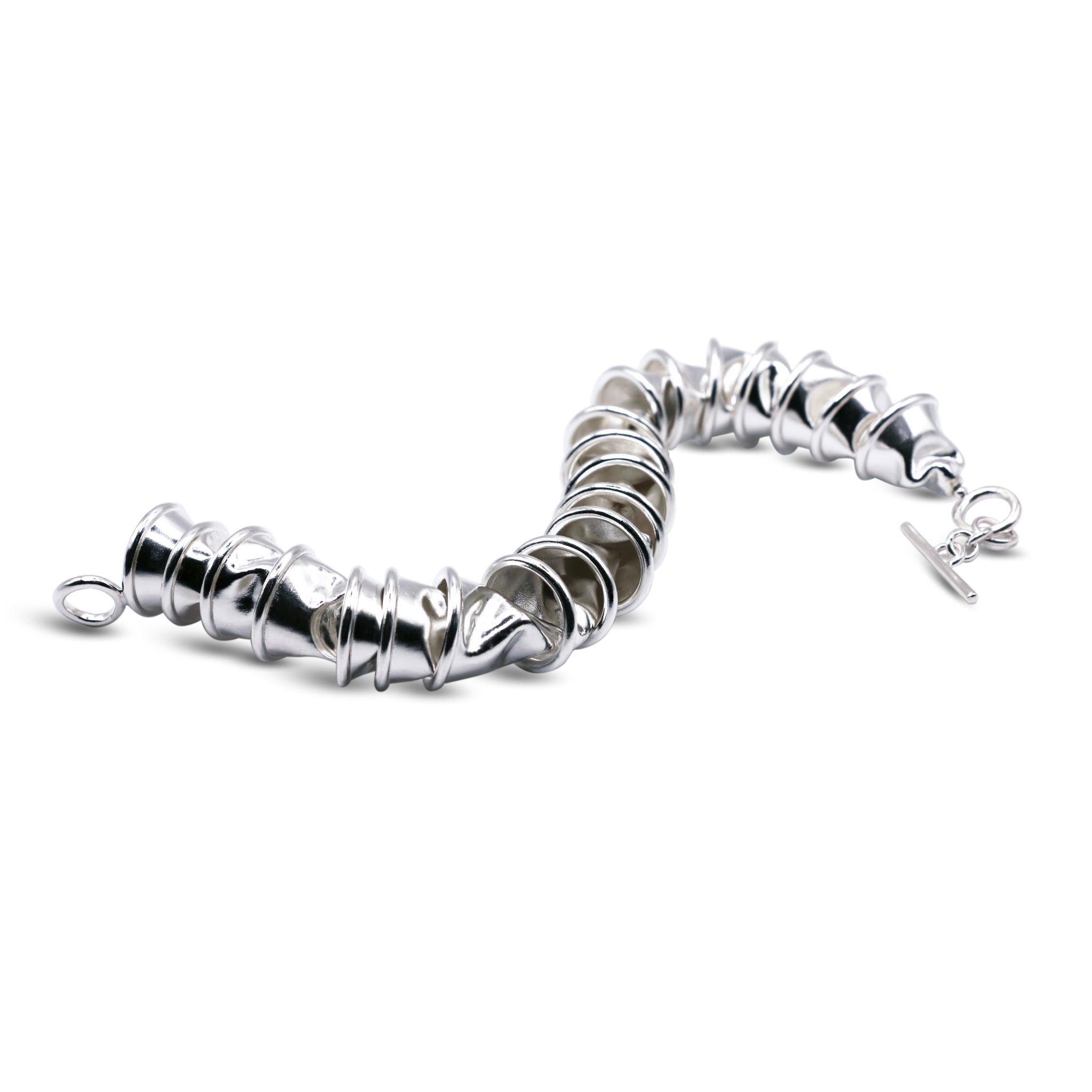 Trophy Bracelet Cast in Sterling Silver